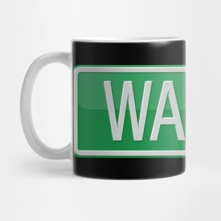 Wall Street Sign T-shirt Mug